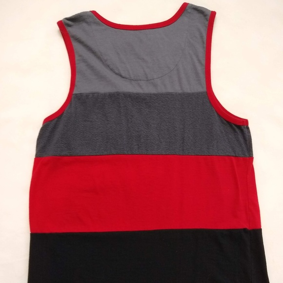 Foot Locker | Athletic Fit Striped Tank Top - Picture 2 of 6